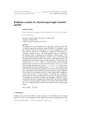 book Radiation reaction of aclassicalquasi-rigidextended particle