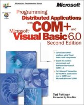 book Programming Distributed Applications with COM+ and Microsoft Visual Basic