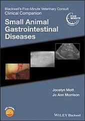 book Blackwell's five-minute veterinary consult clinical companion. Small animal gastrointestinal diseases