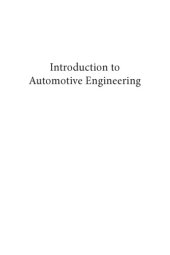 book An introduction to automotive engineering