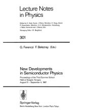 book New developments in semiconductor physics