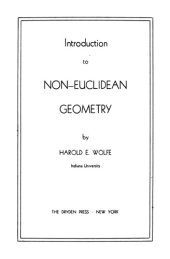 book Introduction to Non-Euclidean Geometry