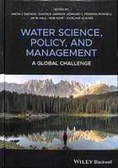 book Water science policy and management : a global challenge