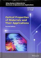 book Optical properties of materials and their applications