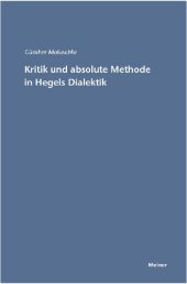 book Kritik und absolute Methode in Hegels Dialektik