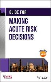 book Guide for making acute risk decisions