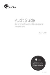 book Audit guide : government auditing standards and single audits