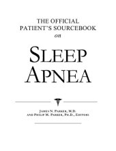 book The Official Patient's Sourcebook on Sleep Apnea