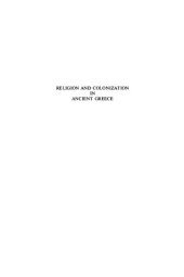 book Religion and Colonization in Ancient Greece