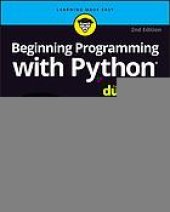 book Beginning Programming with Python For Dummies