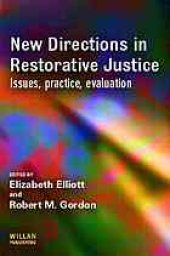 book New Directions in Restorative Justice