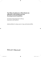 book The Wiley Handbook on What Works for Offenders with Intellectual and Developmental Disabilities: An Evidence-Based Approach to Theory, Assessment, and Treatment