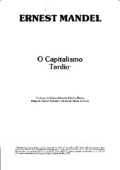 book O Capitalismo Tardio