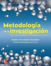 book Metodología de la investigación: las rutas cuantitativa, cualitativa y mixta