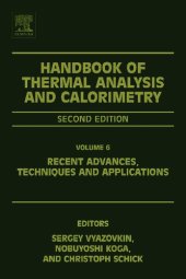 book Handbook of Thermal Analysis and Calorimetry: Recent Advances, Techniques and Applications