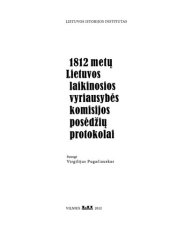 book 1812 metų Lietuvos laikinosios vyriausybės komisijos posėdžių protokolai