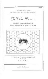 book Tell The Bees... Belief, Knowledge & Hypersymbolic Cognition