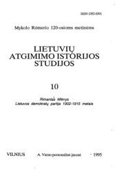 book Lietuvos demokratų partija 1902-1915 metais