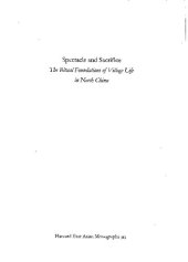 book Spectacle and Sacrifice: The Ritual Foundations of Village Life in North China