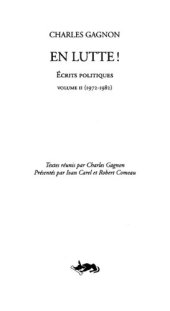 book En lutte! Écrits politiques v.2, 1972-1982