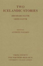 book Two Icelandic Stories: Hreiðars þáttr. Orms þáttr