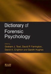 book Dictionary of Forensic Psychology