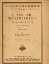 book Klassische Schachpartien aus modernen Zeiten. III. Teal: 1921-1922