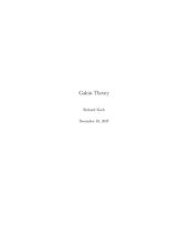 book Galois Theory