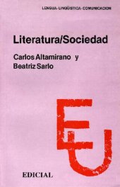 book Literatura, sociedad