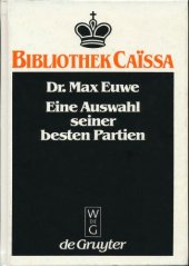 book Dr. Max Euwe: e. Ausw. seiner besten Partien mit Orig.beitr. führender Meister