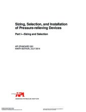 book API Std 520-1 (2014) PSV Sizing & Selection