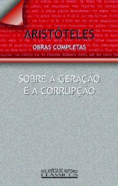 book Sobre a Geração e a Corrupção