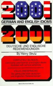 book 2001 German and English idioms = 2001 deutsche und englische Redewendungen