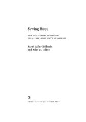 book Sewing Hope: How One Factory Challenges the Apparel Industry's Sweatshops