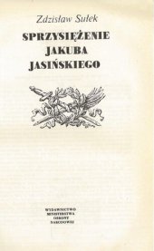 book Sprzysiężenie Jakuba Jasińskiego