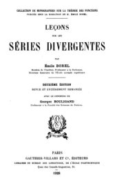 book Leçons sur les séries divergentes