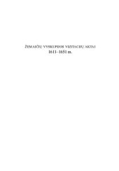 book Žemaičių vyskupijos vizitacijų aktai (1611-1651 m.) = Acta visitationum dioecesis Samogitiae (A. D. 1611-1651)