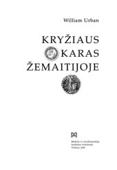 book Kryžiaus karas Žemaitijoje