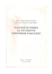 book Naloge iz fizike za študente tehniških fakultet