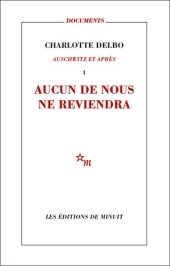 book Aucun de nous ne reviendra