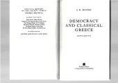 book Democracy and Classical Greece