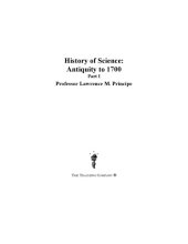 book History of science : antiquity to 1700