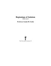 book Beginnings of Judaism