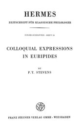 book Colloquial Expressions in Euripides