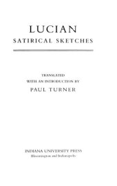 book Lucian: Satirical Sketches