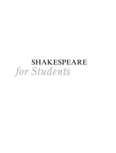 book Shakespeare for Students