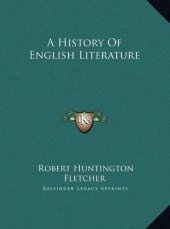 book A History of English Literature