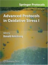 book Advanced Protocols in Oxidative Stress I