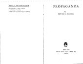 book Propaganda -Political Analysis