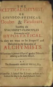 book Robert Boyle's Sceptical chymist